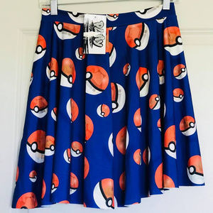 Play Apparel Pokemon Poke Ball Skirt - NEW